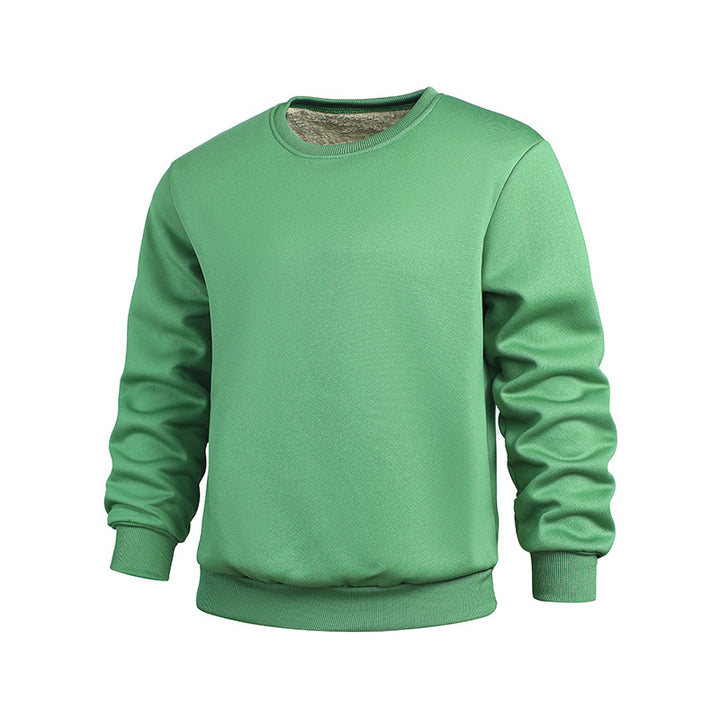 Herren bequemer und warmer Rundhalspullover aus Fleece Echoarchiv