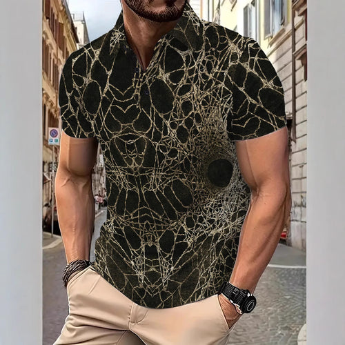 Herren Poloshirt mit einzigartigem Netzdesign Echoarchiv