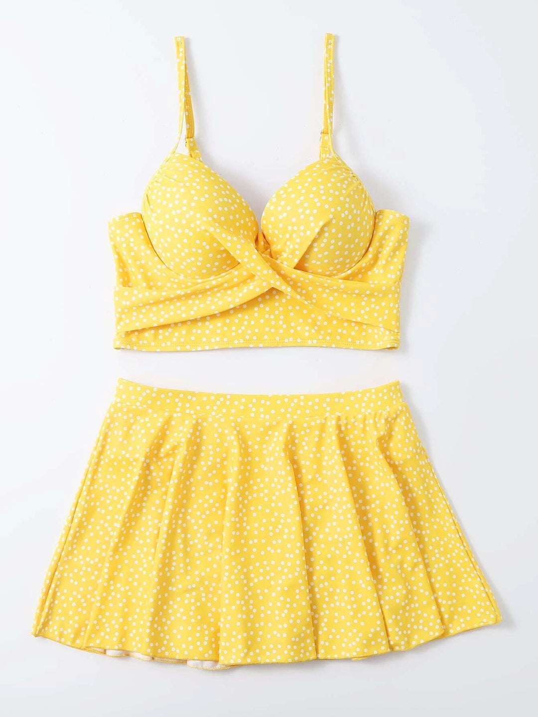 Damen Tankini-Set mit verspieltem Rock und gepolstertem Oberteil Echo Archiv