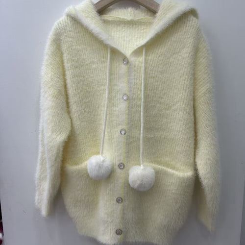 Damen Kuschelige Kapuzenjacke Echo Archiv