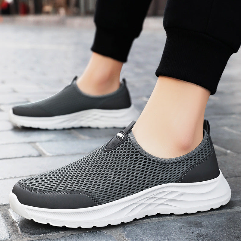 Herren nan leichter Mesh-Slipper-Sneaker mit nahtlosem Sockeneinstieg und reaktiver Wellen-EVA-Sohle Echo Archiv