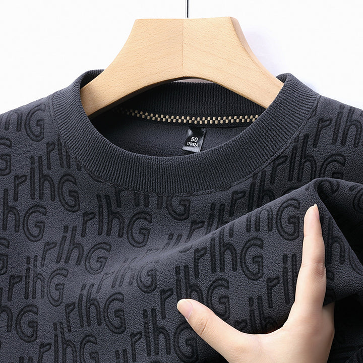 Herren modischer Sweatshirt mit strukturiertem Obermaterial Echoarchiv