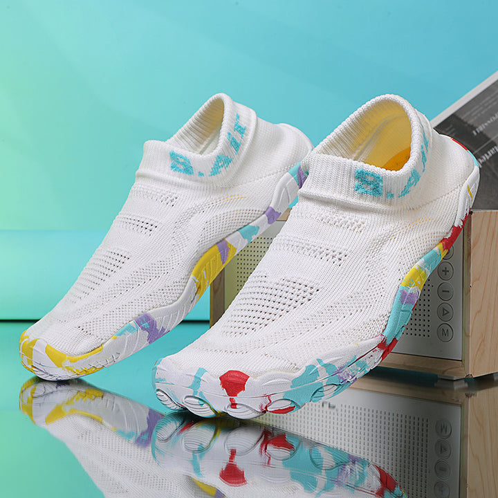 Unisex nan ultraflexibler Strick-Sockenschuh mit anatomischer Mehrzonen-Gummisohle und schnelltrocknender Konstruktion Echo Archiv