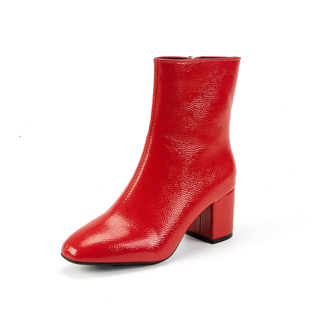 Damen Elegante Hochglanz Overkneestiefel Echo Archiv