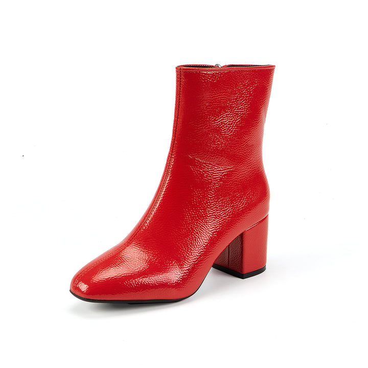 Damen Elegante Hochglanz Overkneestiefel Echo Archiv