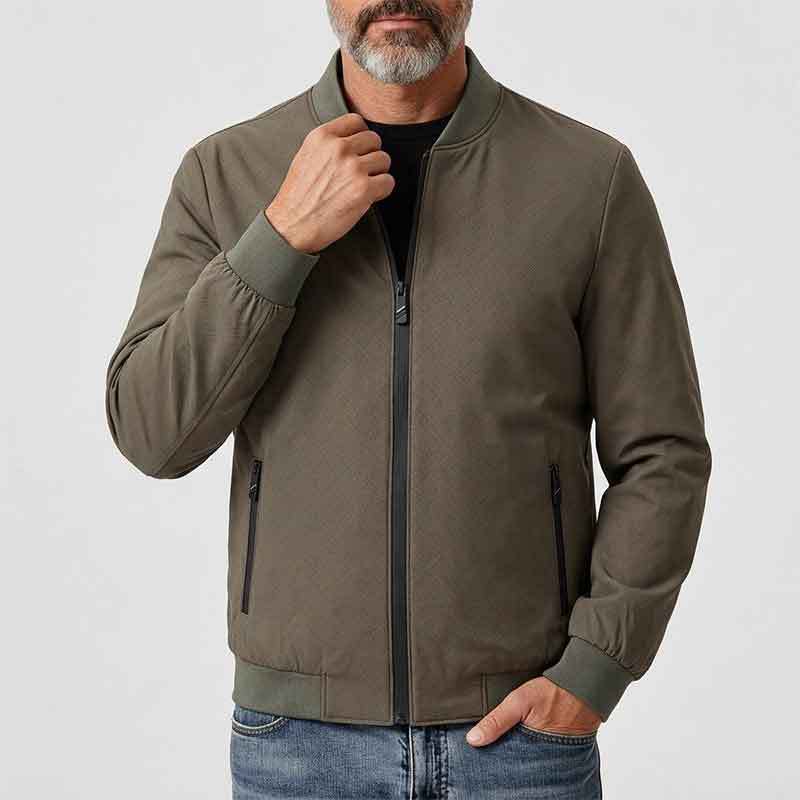Herren Sportliche Übergangsjacke mit hohem Kragen und seitlichen Reißverschlusstaschen Echo Archiv 1788242364