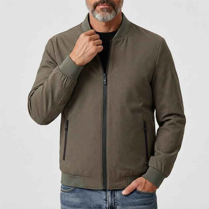 Herren Sportliche Übergangsjacke mit hohem Kragen und seitlichen Reißverschlusstaschen Echo Archiv 1788242364