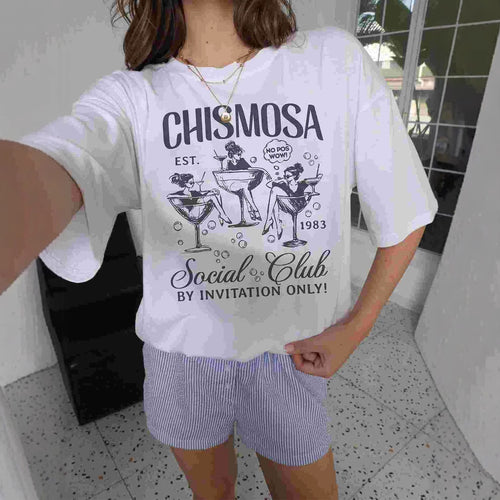 Damen T-Shirt mit coolem Grafikprint und lässiger Passform Echo Archiv