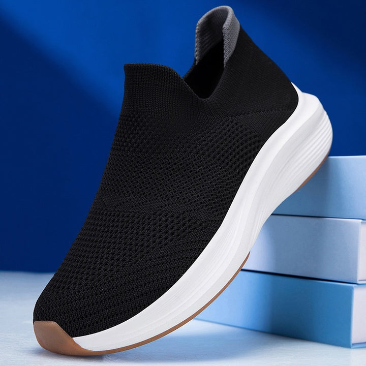 Unisex Atmungsaktiver Strick-Slip-On Sneaker mit Memory-Schaum-Zwischensohle Echoarchiv