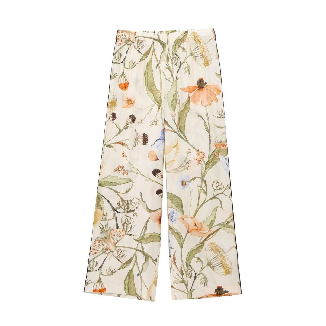 Damen Palazzo-Hose mit floralen Mustern Echo Archiv