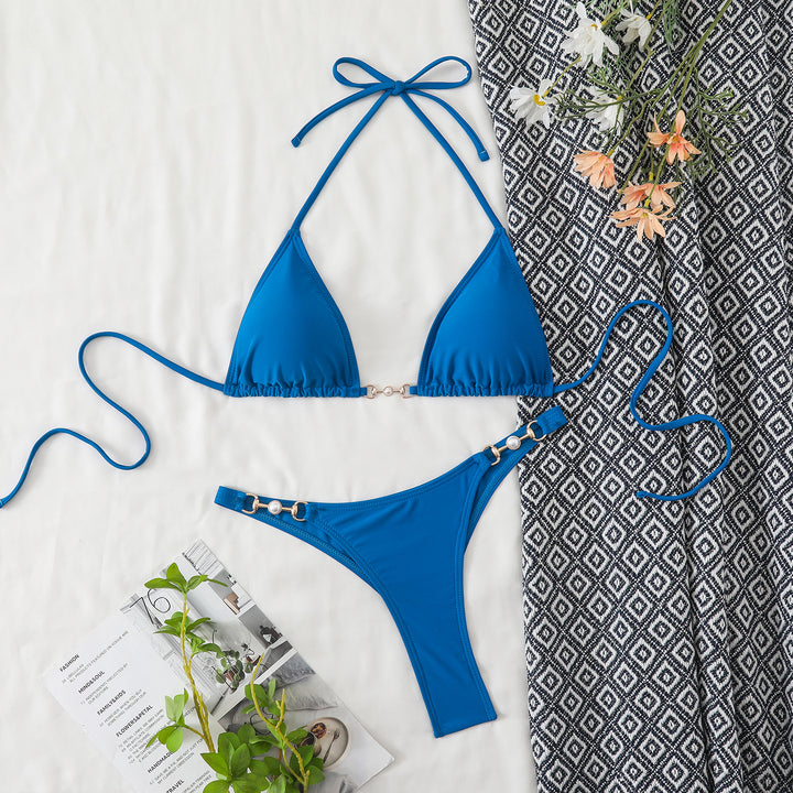 Damen Triangel-Bikini mit eleganten Goldakzenten Echo Archiv