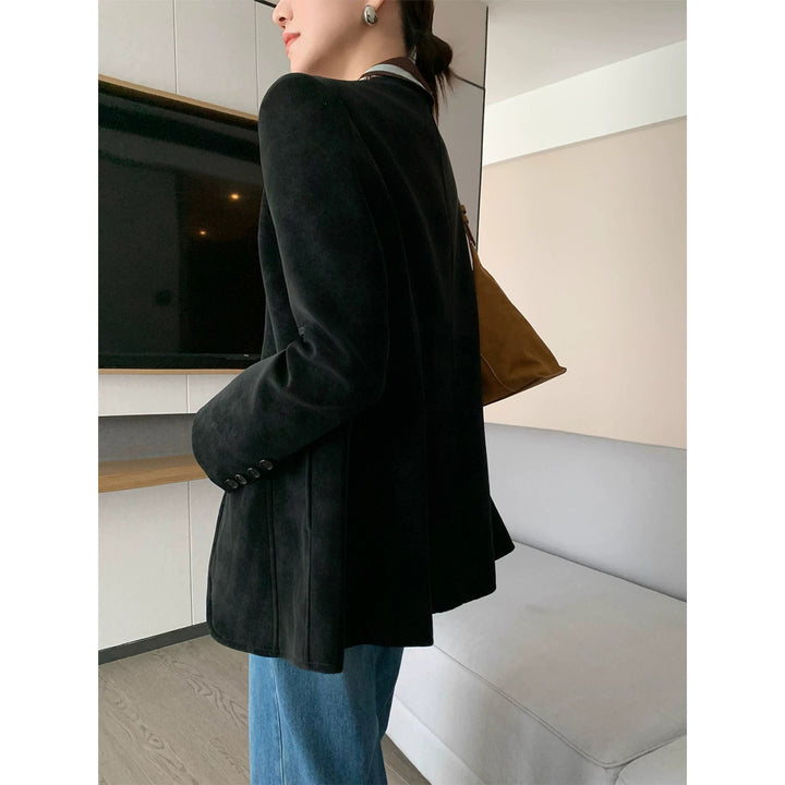 Damen Modischer Blazer mit strukturiertem Design Echoarchiv