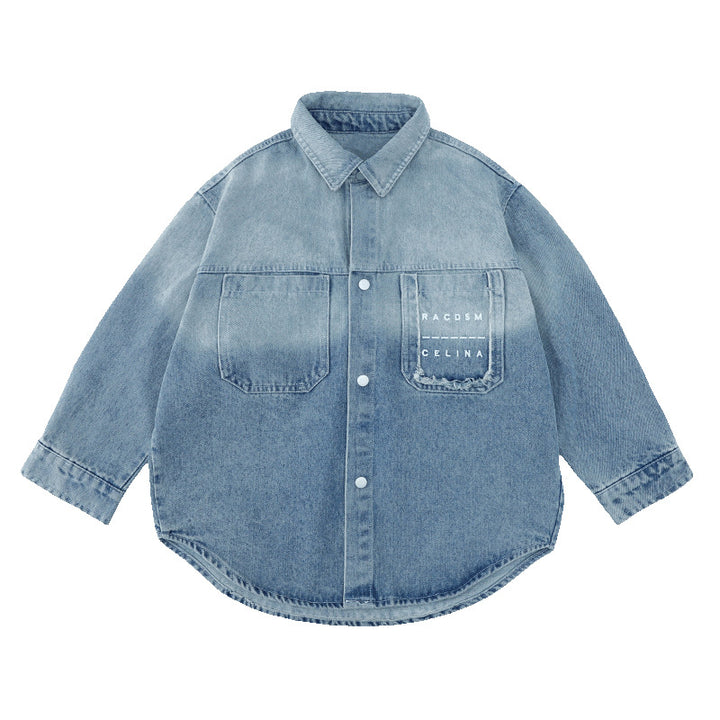 Jungen lässige Jeansjacke mit modischen Details Echo Archiv