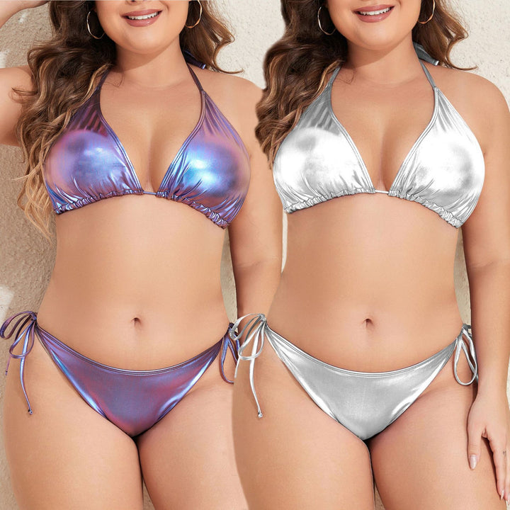 Damen Triangel-Bikini mit schimmerndem Design Echo Archiv