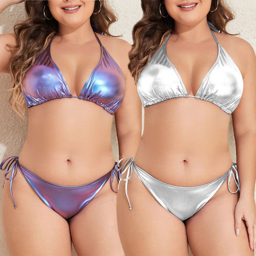 Damen Triangel-Bikini mit schimmerndem Design Echo Archiv