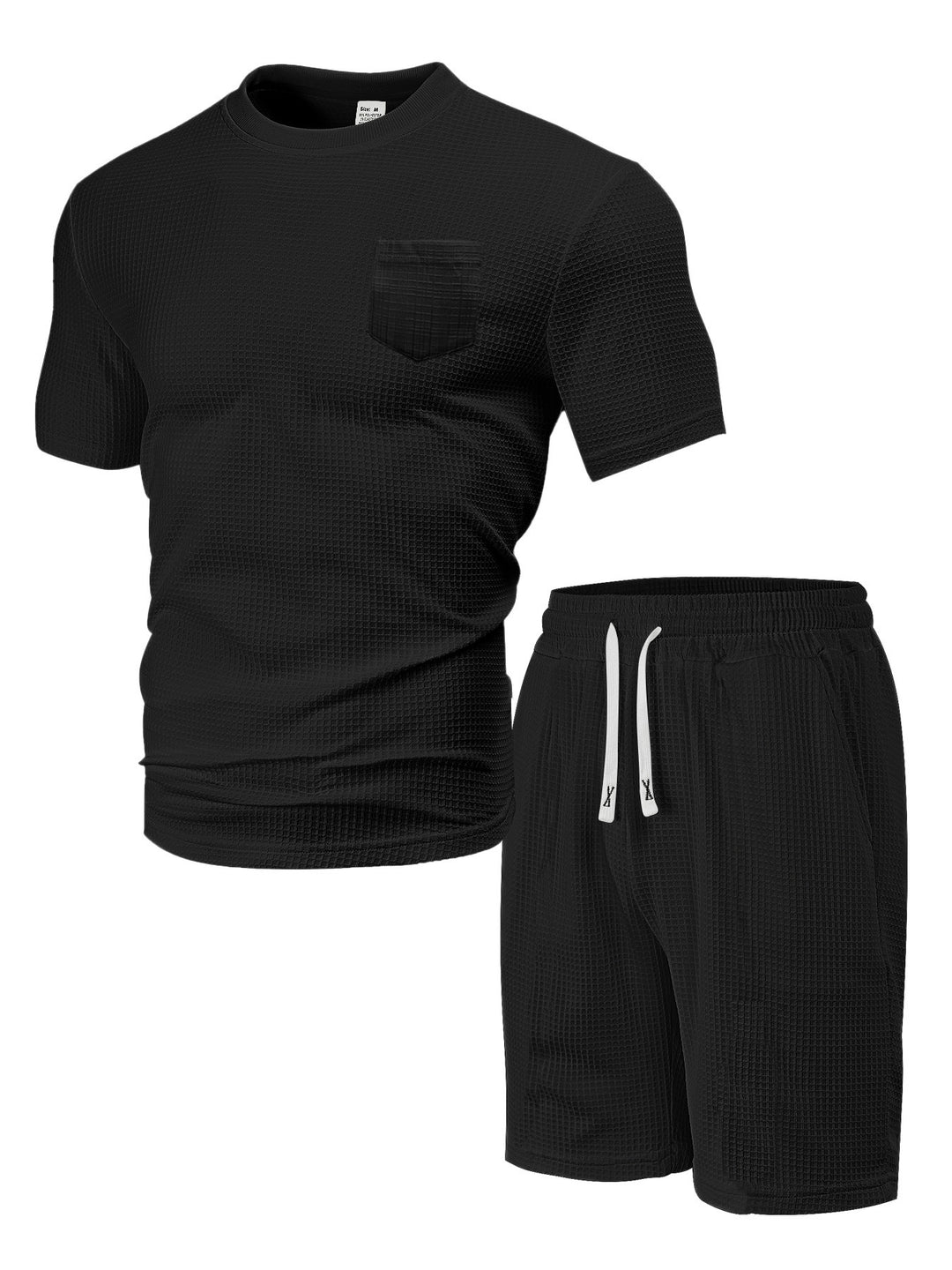Herren Freizeit-Loungewear Set aus atmungsaktivem Material mit Taschen Echoarchiv