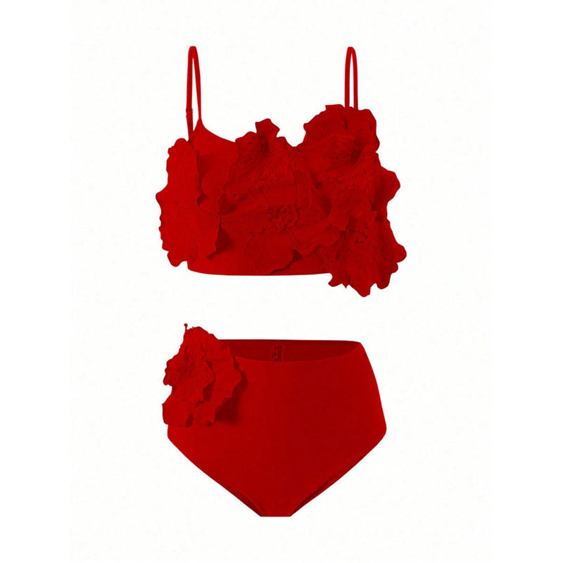 Damen Floral Bikini mit voluminösem Blüten-Design Echo Archiv