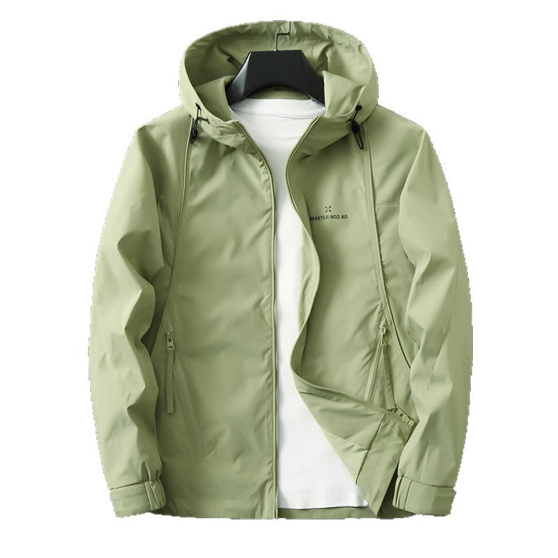 Herren Leichte wasserabweisende Softshell-Outdoorjacke mit Kapuze, versiegelten Nähten und Reißverschlusstaschen Echoarchiv