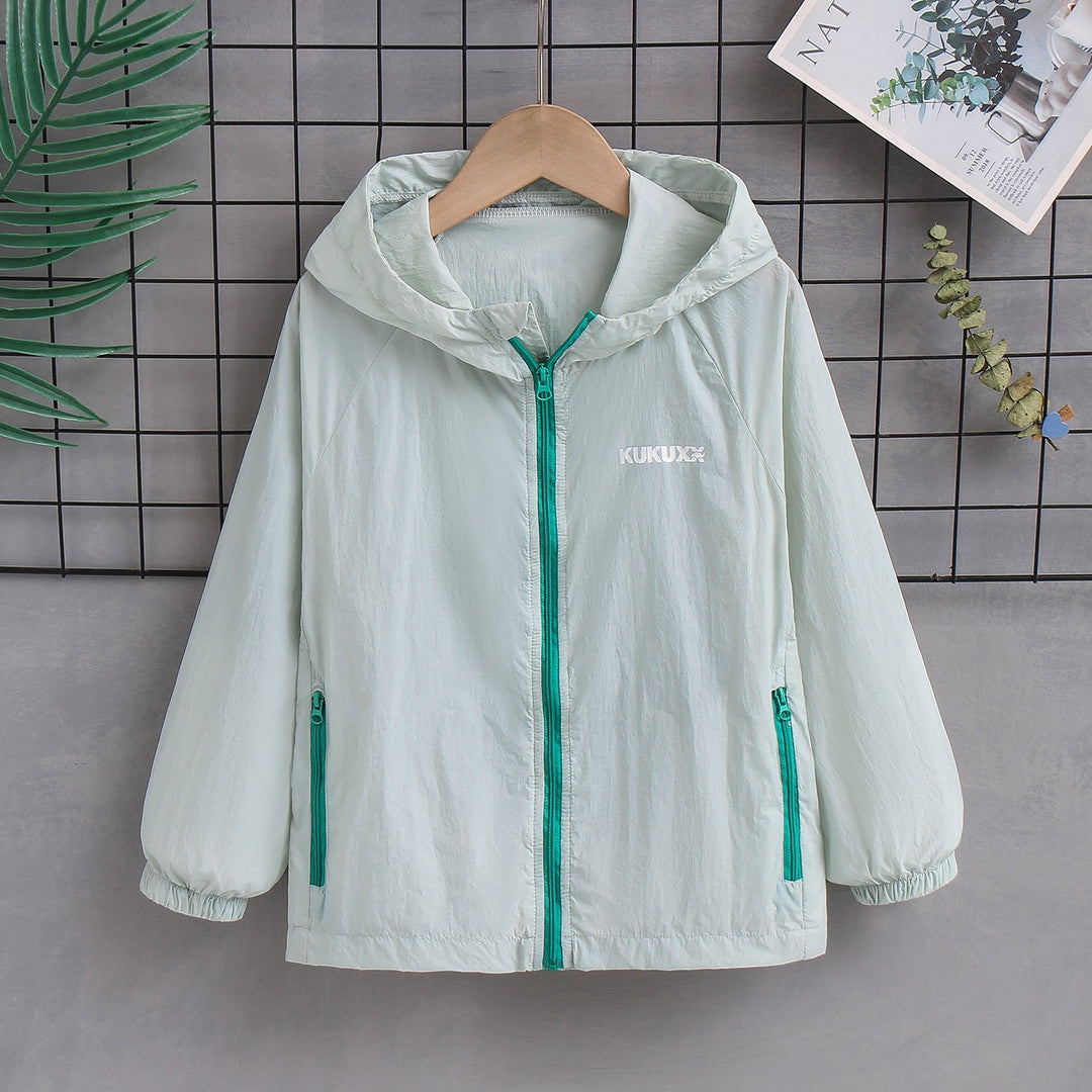Damen nan ultraleichte Kapuzen-Nylonjacke mit UV-Schutz, winddichter Ausstattung und Reißverschlusstaschen Echo Archiv