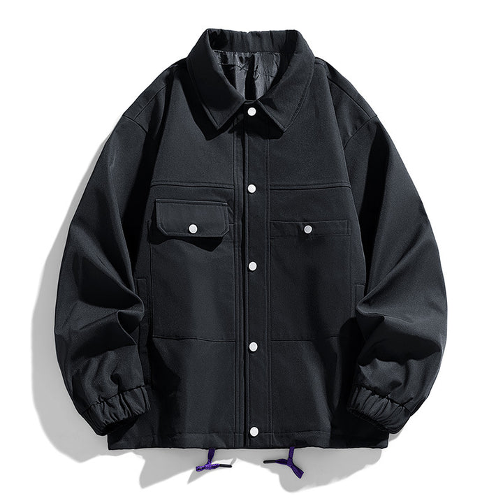 Herren Kunstvelours‑Bomberjacke im Oversize‑Boxy‑Cut mit Zwei‑Wege‑Reißverschluss & elastischem Saum Echoarchiv