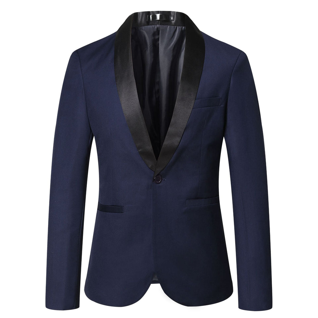 Herren eleganter Smoking-Blazer mit schickem Satinrevers Echoarchiv