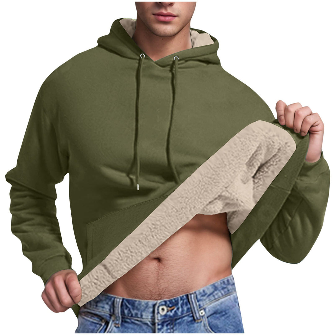 Herren Fleece-Kapuzenpullover mit innenliegendem Kuschelfutter Echoarchiv