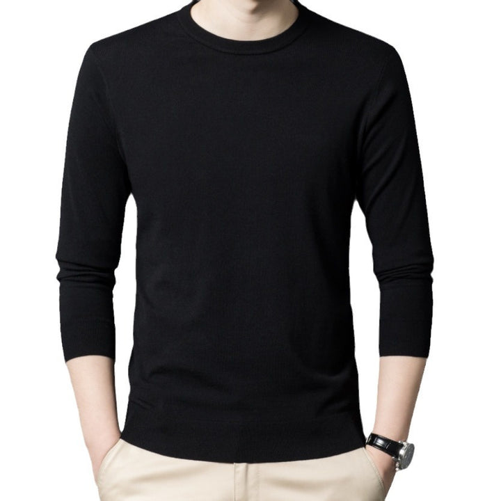 Herren Luxuriöser Rundhals Pullover aus feiner Merinowolle Echoarchiv