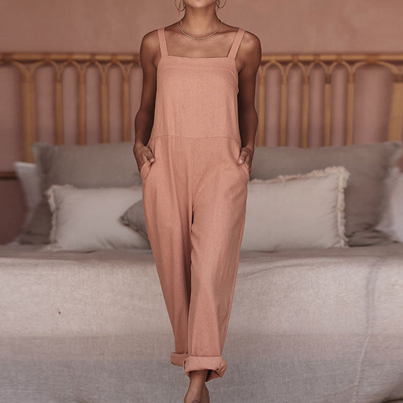 Damen Leichter Jumpsuit mit praktischen Taschen Echo Archiv