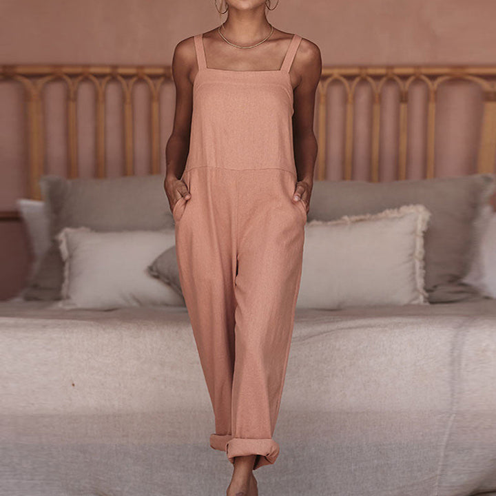 Damen Leichter Jumpsuit mit praktischen Taschen Echo Archiv