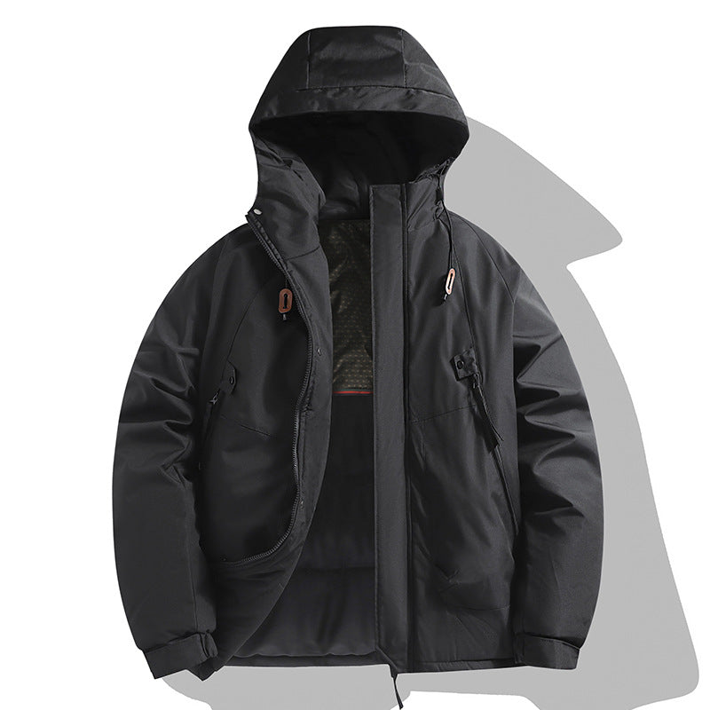 Herren Funktionsjacke mit verstellbarer Kapuze und isolierter Innenausstattung Echoarchiv