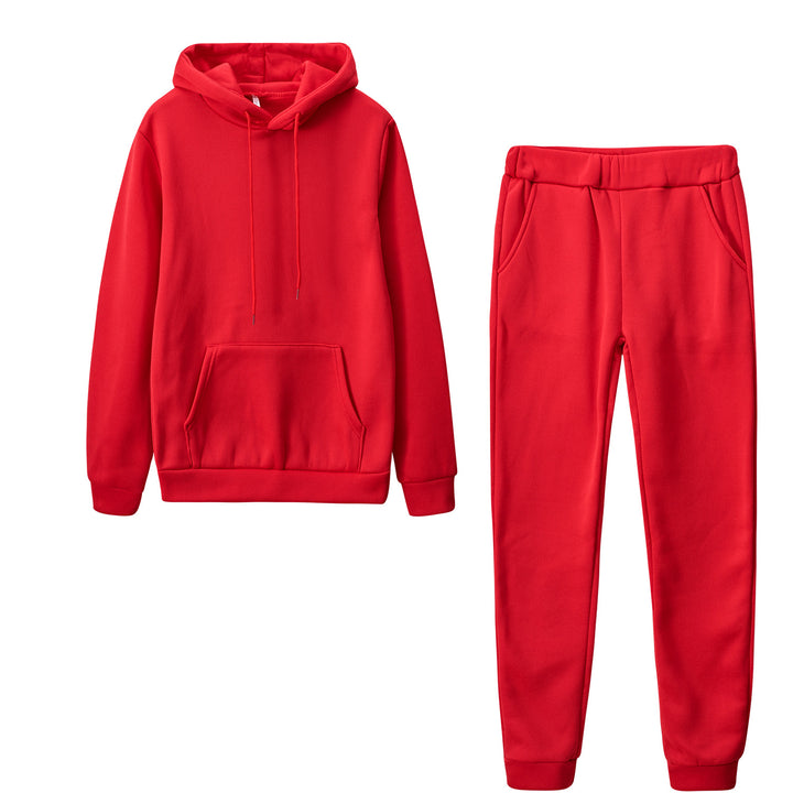 Damen nan Cozy-Loungewear-Set mit oversized Hoodie, Kängurutasche und schmaler Highwaist-Jogginghose Echo Archiv
