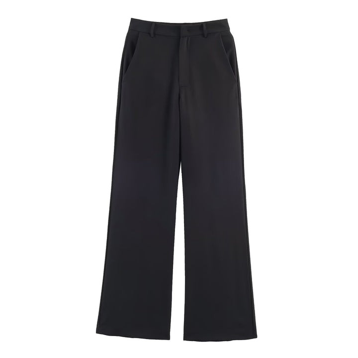 Damen Weite Tailored-Hose mit hoher Taille, Bügelfalte und Eingrifftaschen Echo Archiv