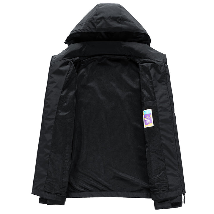 Herren Funktionale Outdoor-Jacke mit verstellbarem Kapuzendesign Echo Archiv