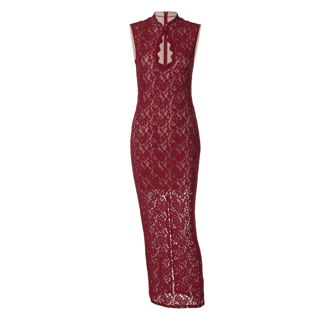 Damen Abendkleid mit Spitzenapplikation Echo Archiv