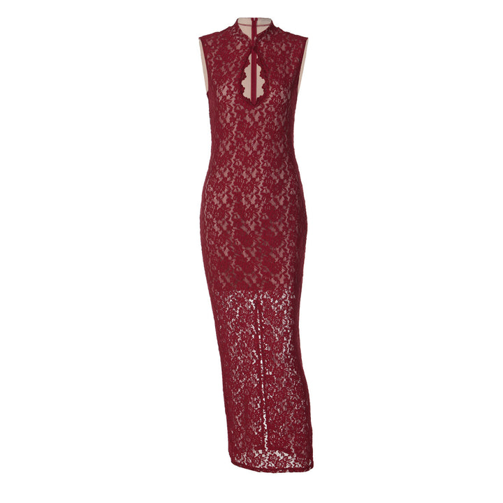 Damen Abendkleid mit Spitzenapplikation Echo Archiv