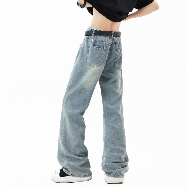 Herren Weit geschnittene Denim-Hose Echoarchiv