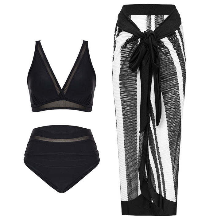 Damen High-Waist Bikini Set mit verstellbaren Trägern Echo Archiv