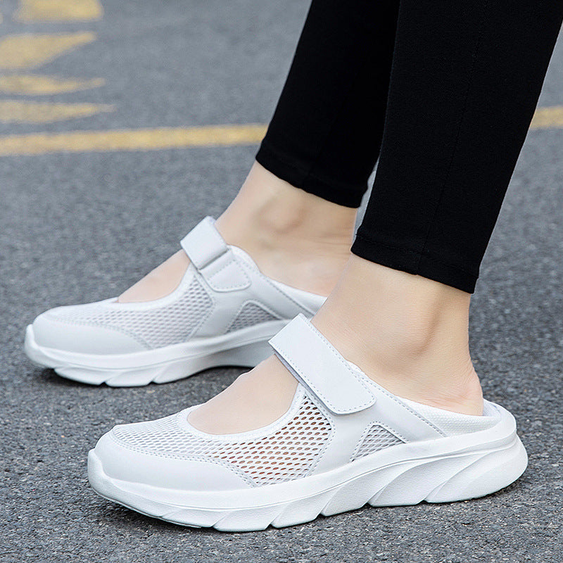 Damen nan Komfort-Riemchen-Sneaker mit Klettverschluss nahtlosem Strickschaft und dämpfender Leichtsohle Echo Archiv