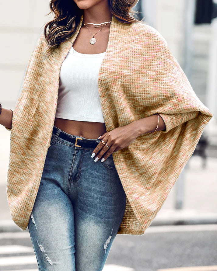 Damen Weiches Strickcape Echo Archiv