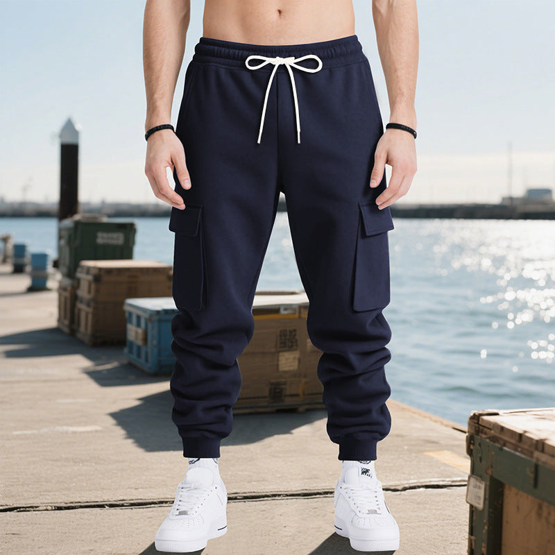 Herren lässige Cargo-Jogginghose mit praktischen Seitentaschen Echoarchiv