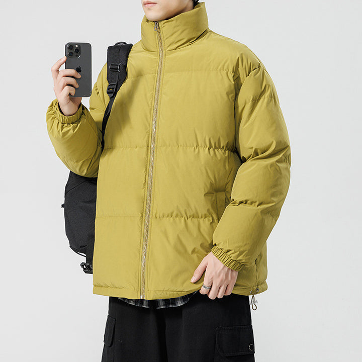 Herren gesteppte Funktionsjacke mit hohem Kragen und isolierendem Innenfutter Echoarchiv