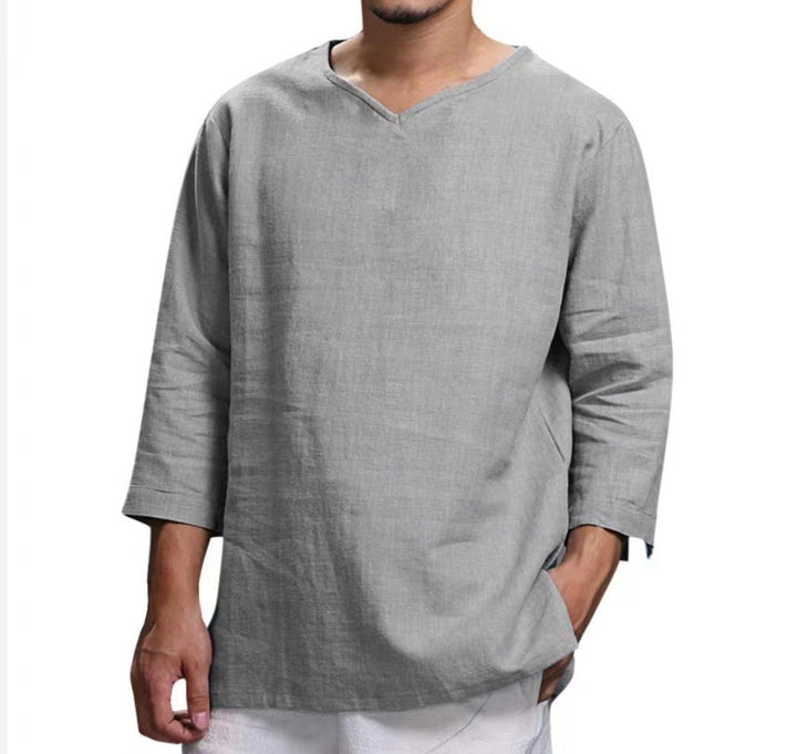 Herren lässiges Langarmshirt aus hochwertiger Baumwolle Echoarchiv