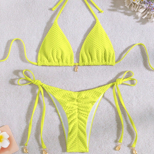 Damen Bikini mit strukturierter Oberfläche Echo Archiv