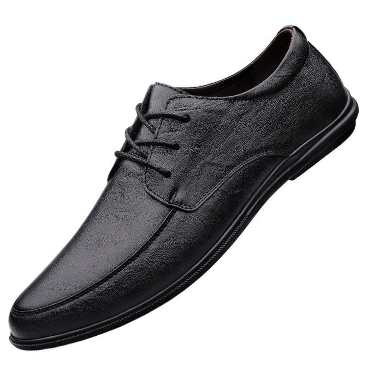 Herren Elegante Echtleder Schnürschuhe Echoarchiv