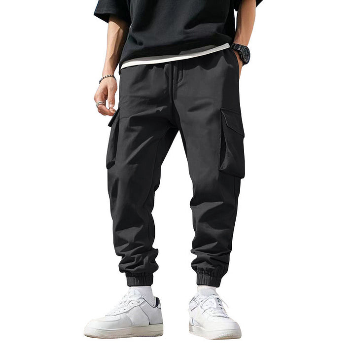 Herren Cargo-Hose mit elastischem Bund und multifunktionalen Taschen Echoarchiv