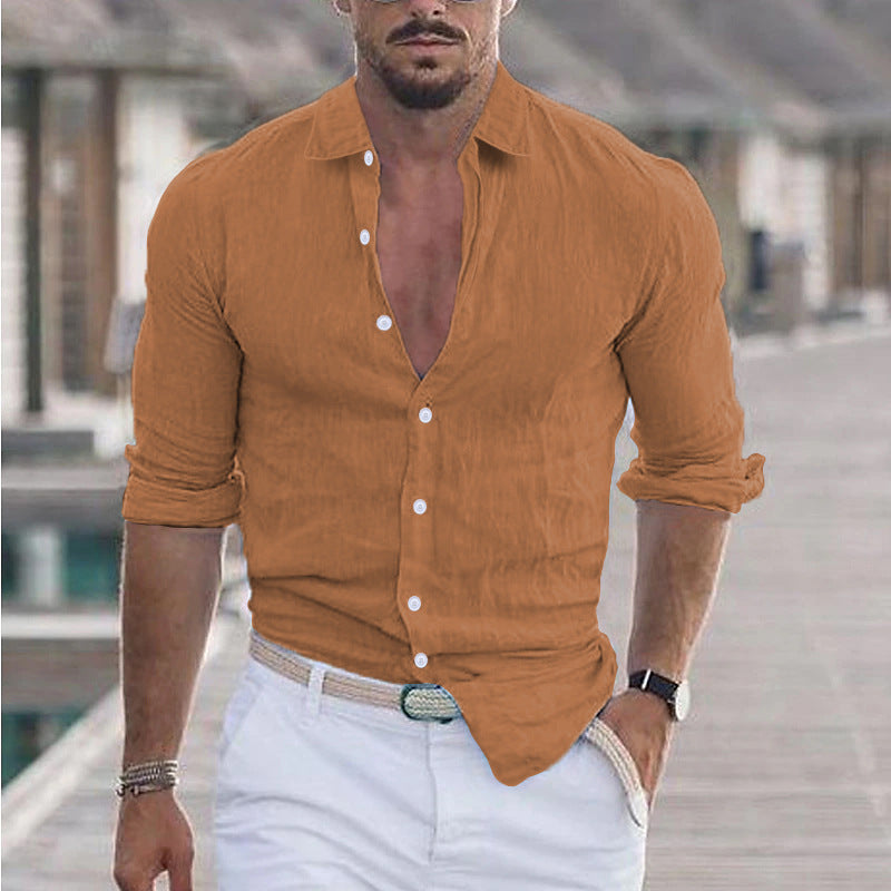 Herren Premium Hemd mit Echoarchivrnem Slim-Fit Schnitt und hautfreundlicher Textur Echoarchiv