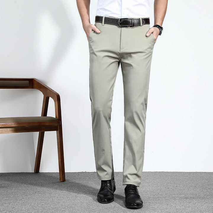 Herren elegante Business-Hose mit schmalem Schnitt und dehnbarem Material Echoarchiv