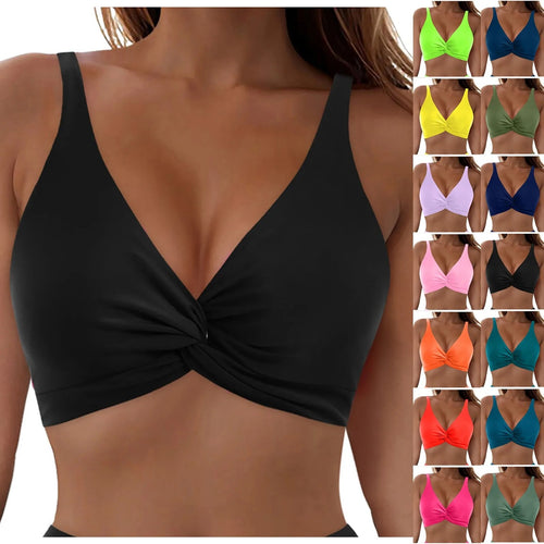 Damen Sportliches Bikinioberteil mit Twist-Design Echo Archiv