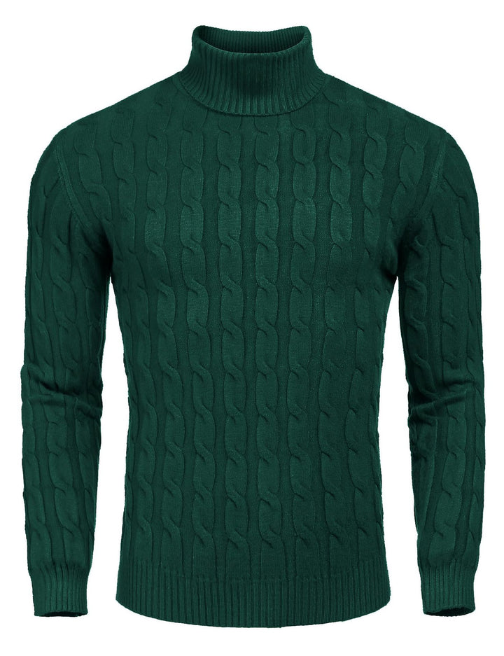Herren Feinstrickpullover mit hohem Kragen