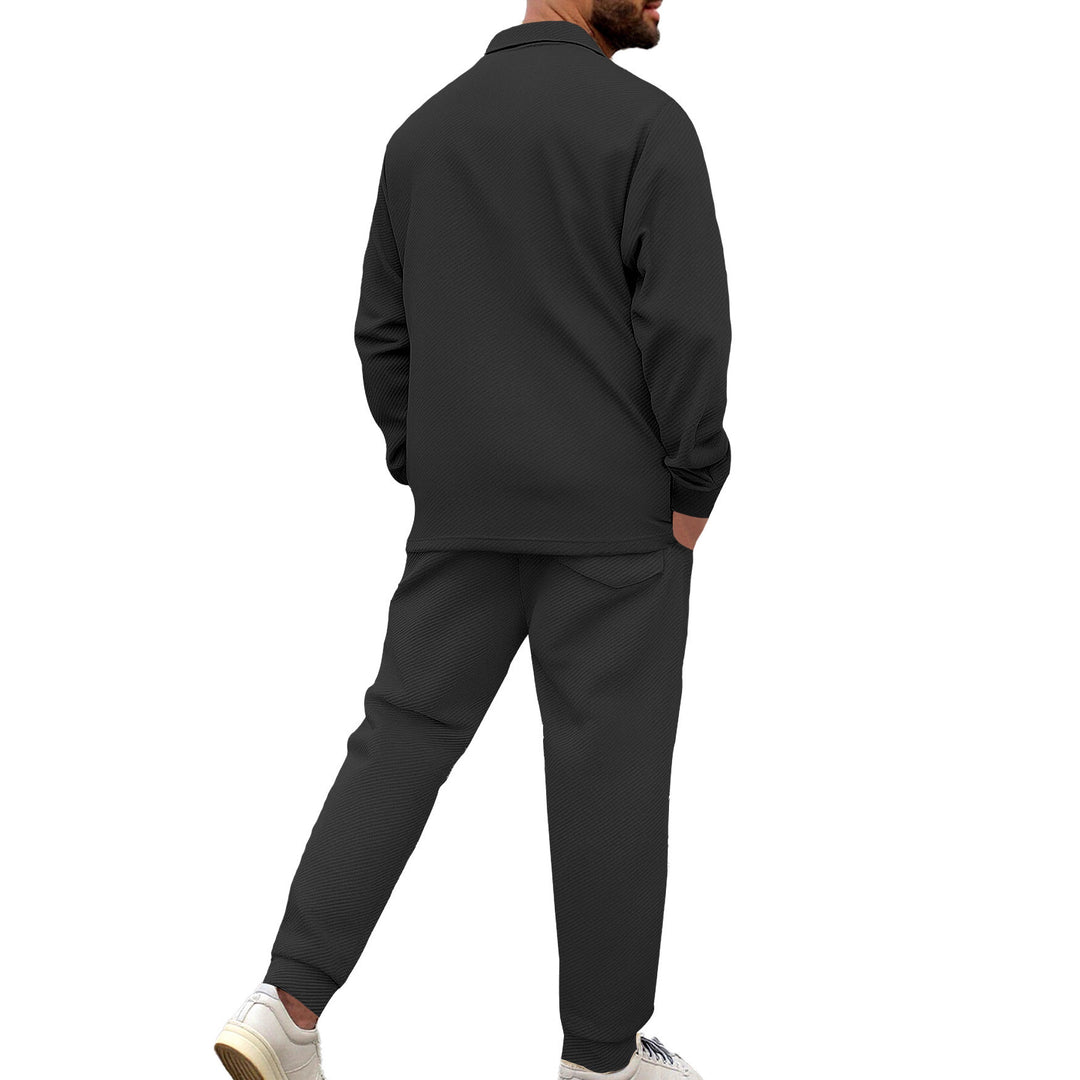 Herren nan Hemdenjacke-Set mit aufgesetzter Klappentasche und konischer Komforthose Echo Archiv